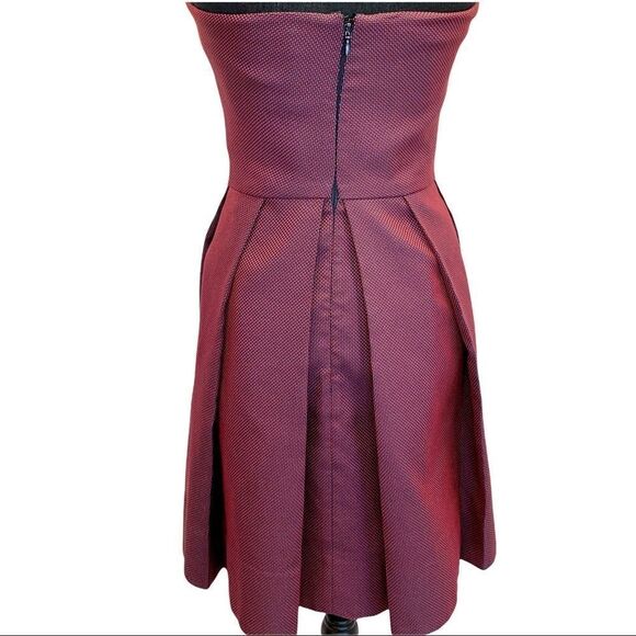 NWOT COS plum maroon strapless dress size 4 - Picture 5 of 12